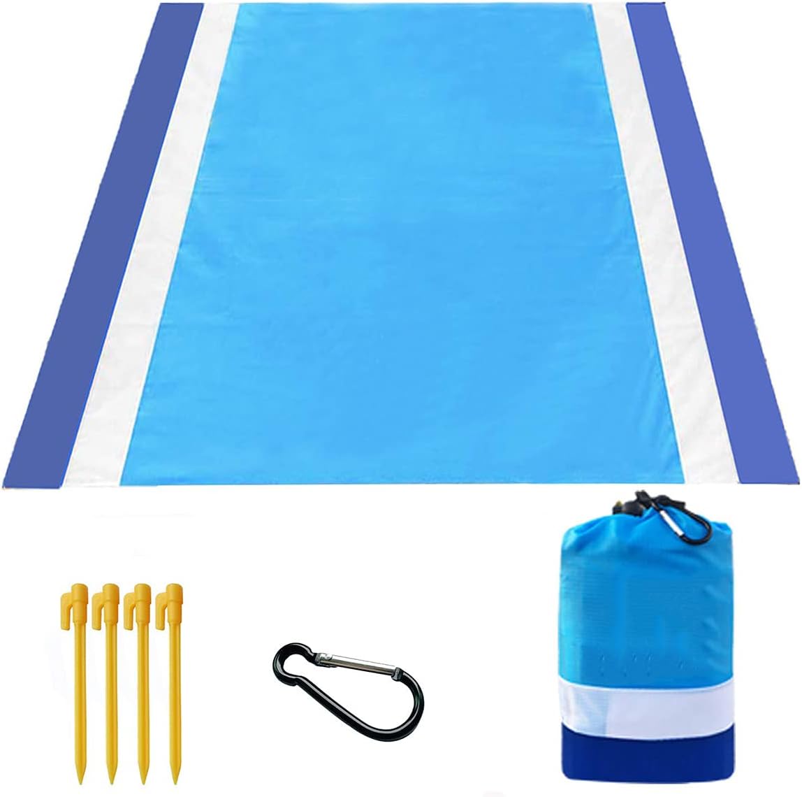 Large Sand-Free Waterproof Beach Blanket 82x78