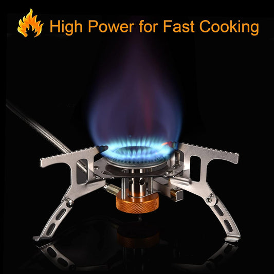 Portable Camping Gas Stove with Propane Adapter