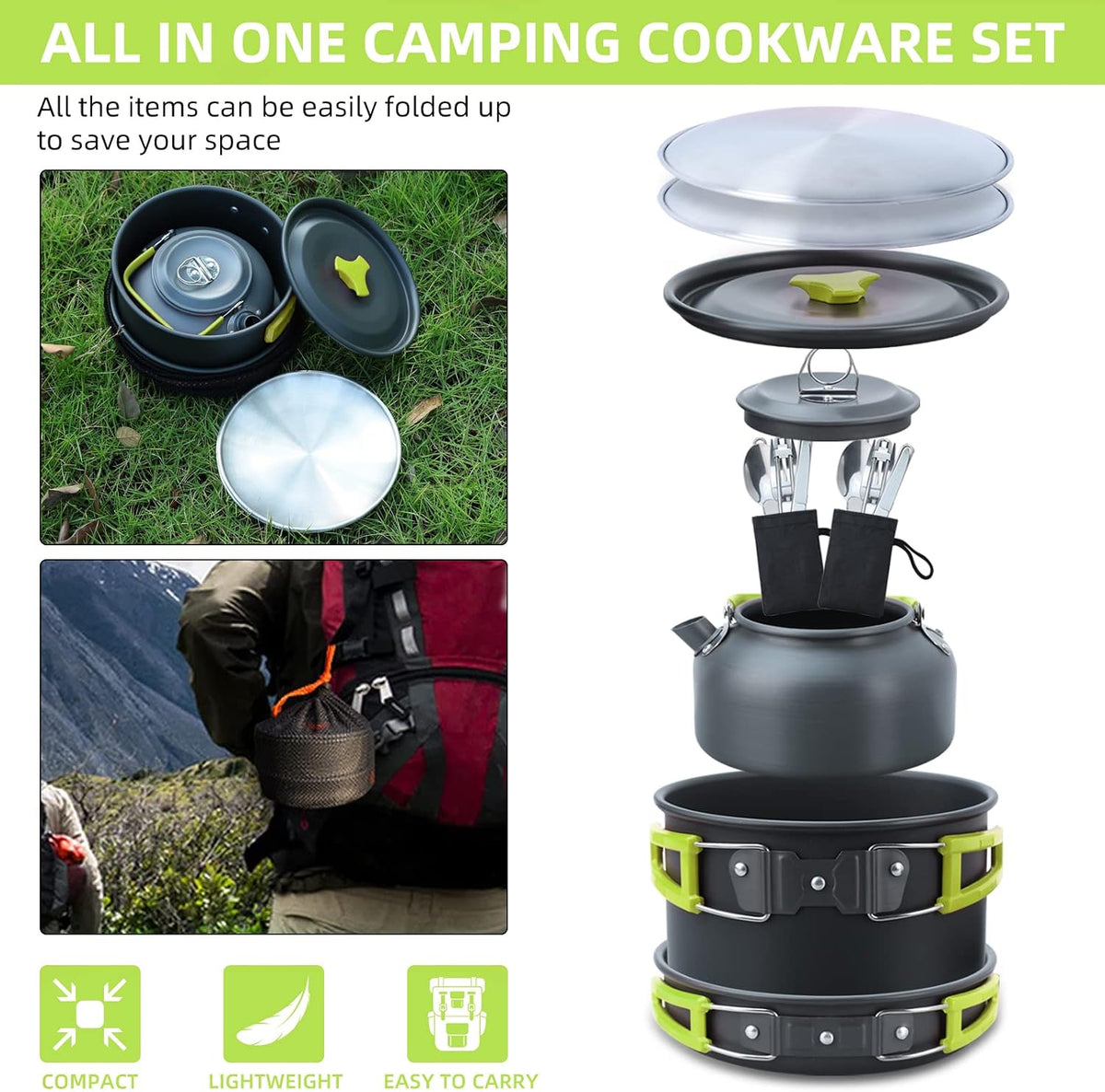 16-Piece Lightweight Non-Stick Cookware Set
