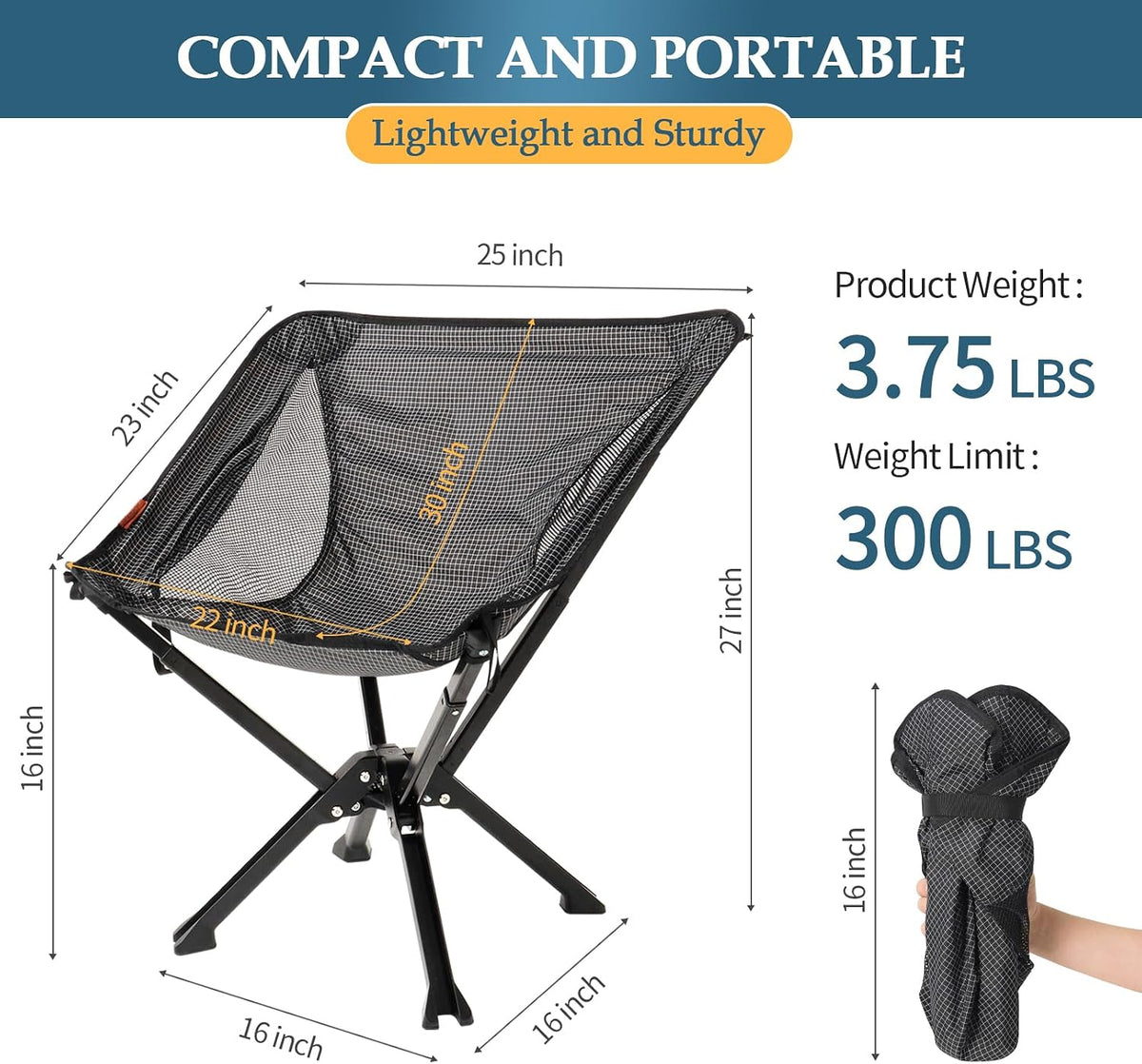 Ultralight Portable Folding Camping Chair