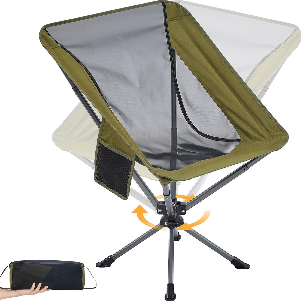 360 Degree Swivel Folding Camping Chair