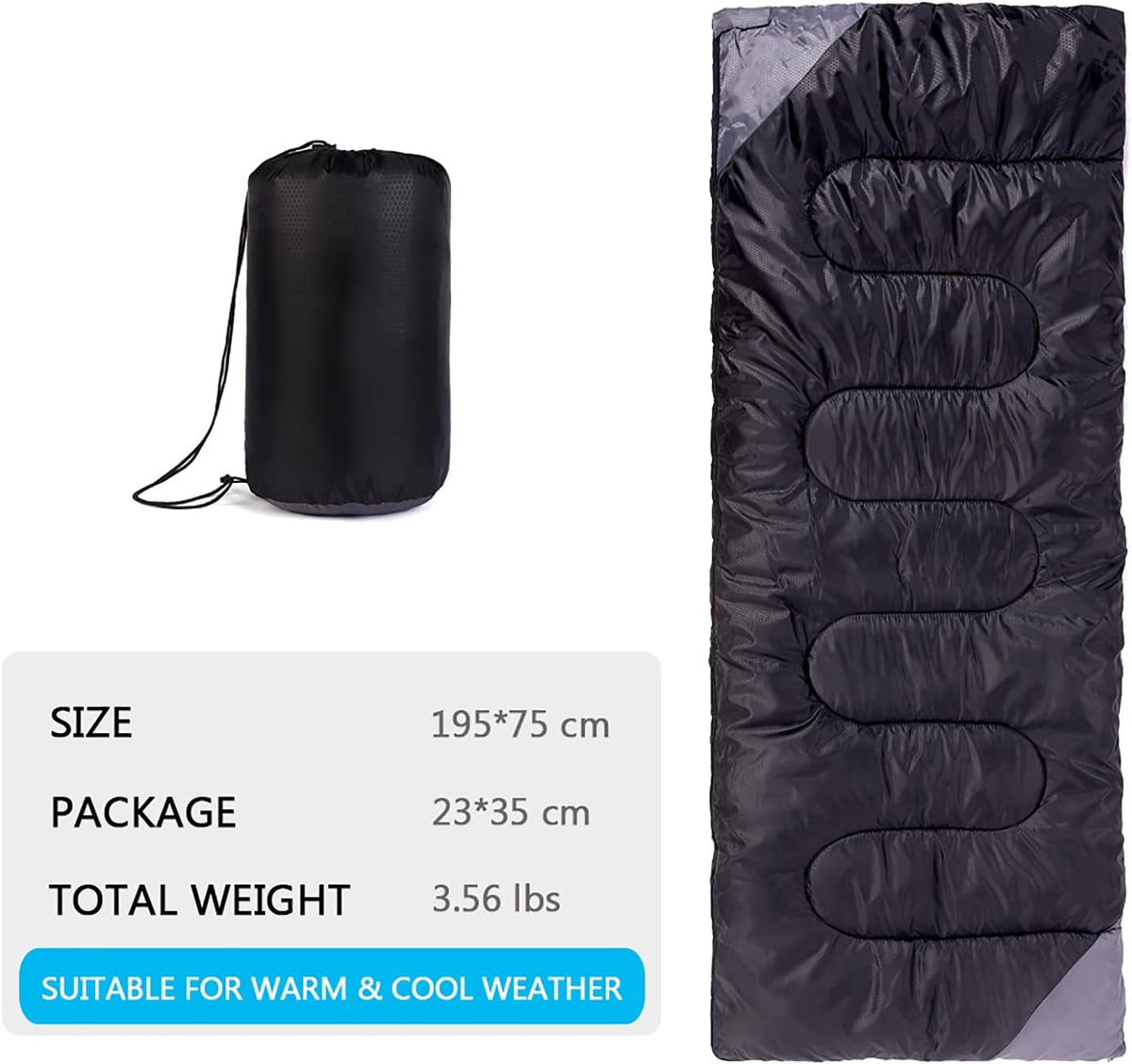 All-Season Lightweight Waterproof Camping Sleeping Bag