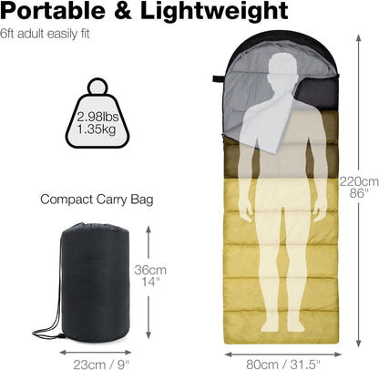 Waterproof Compact Winter Backpacking Sleeping Bag