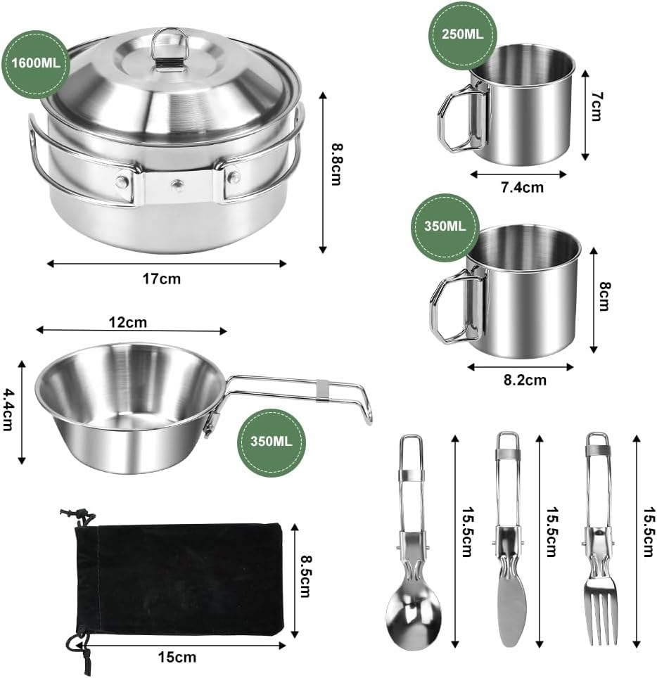 Compact Outdoor Camping Cutlery Set