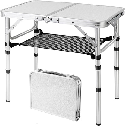 Adjustable Lightweight Aluminum Camping Side Table