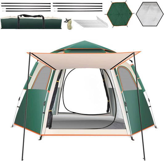 87x73x40 Instant Setup Camping Tent for 4-8