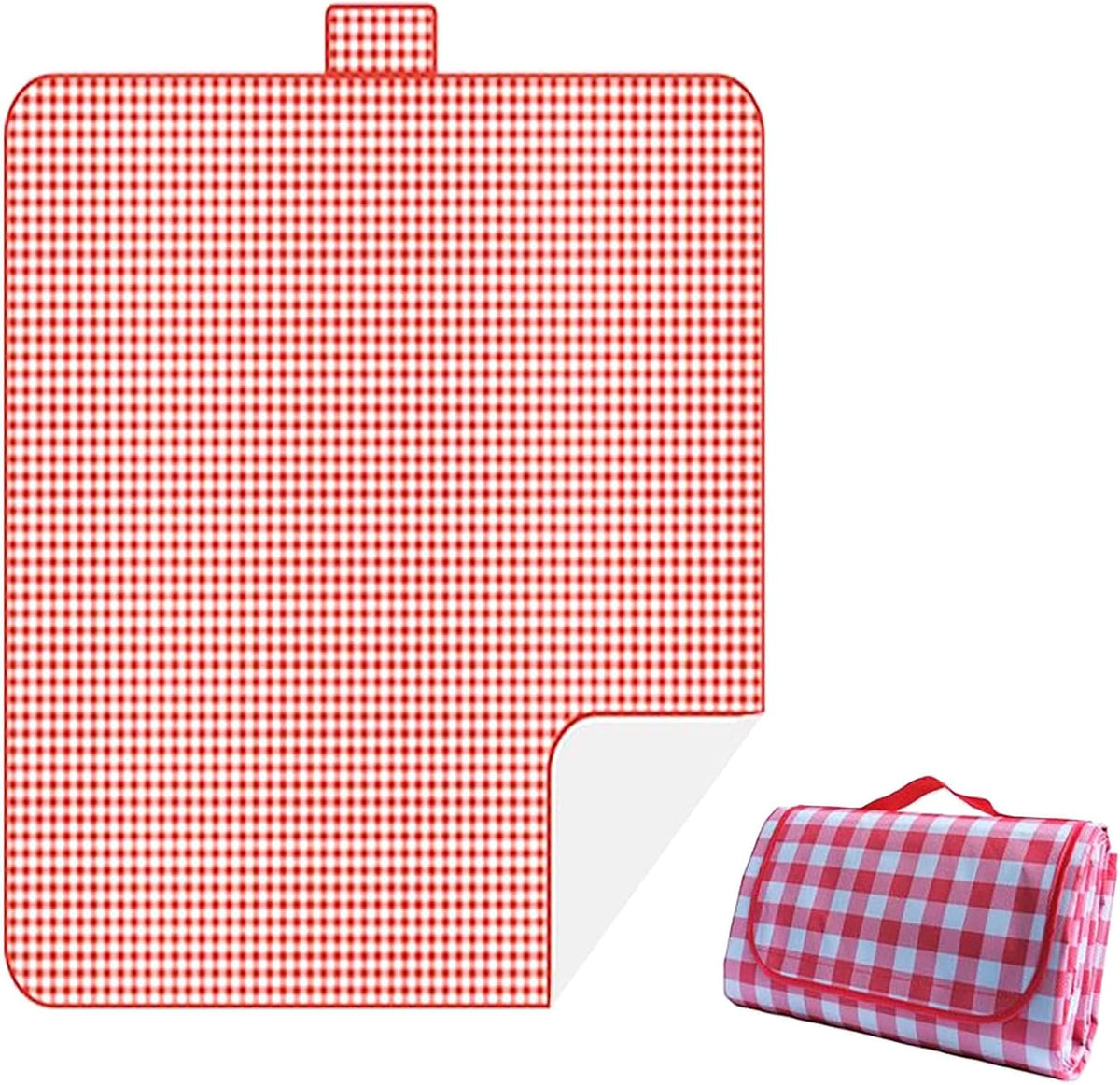 Large Red Waterproof Foldable Camping Blanket