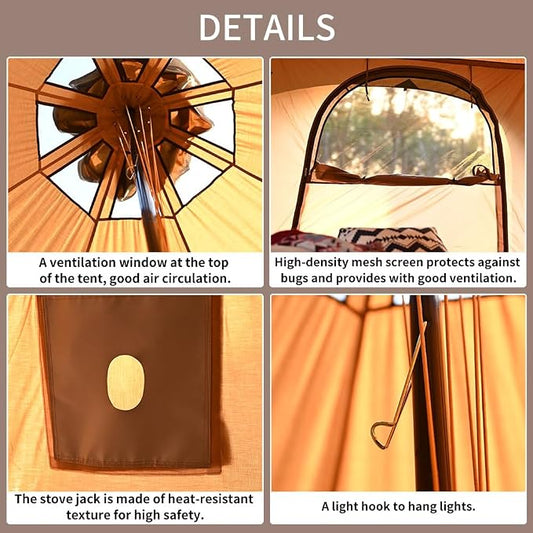 16.4ft Bell Tent with Stove Jack