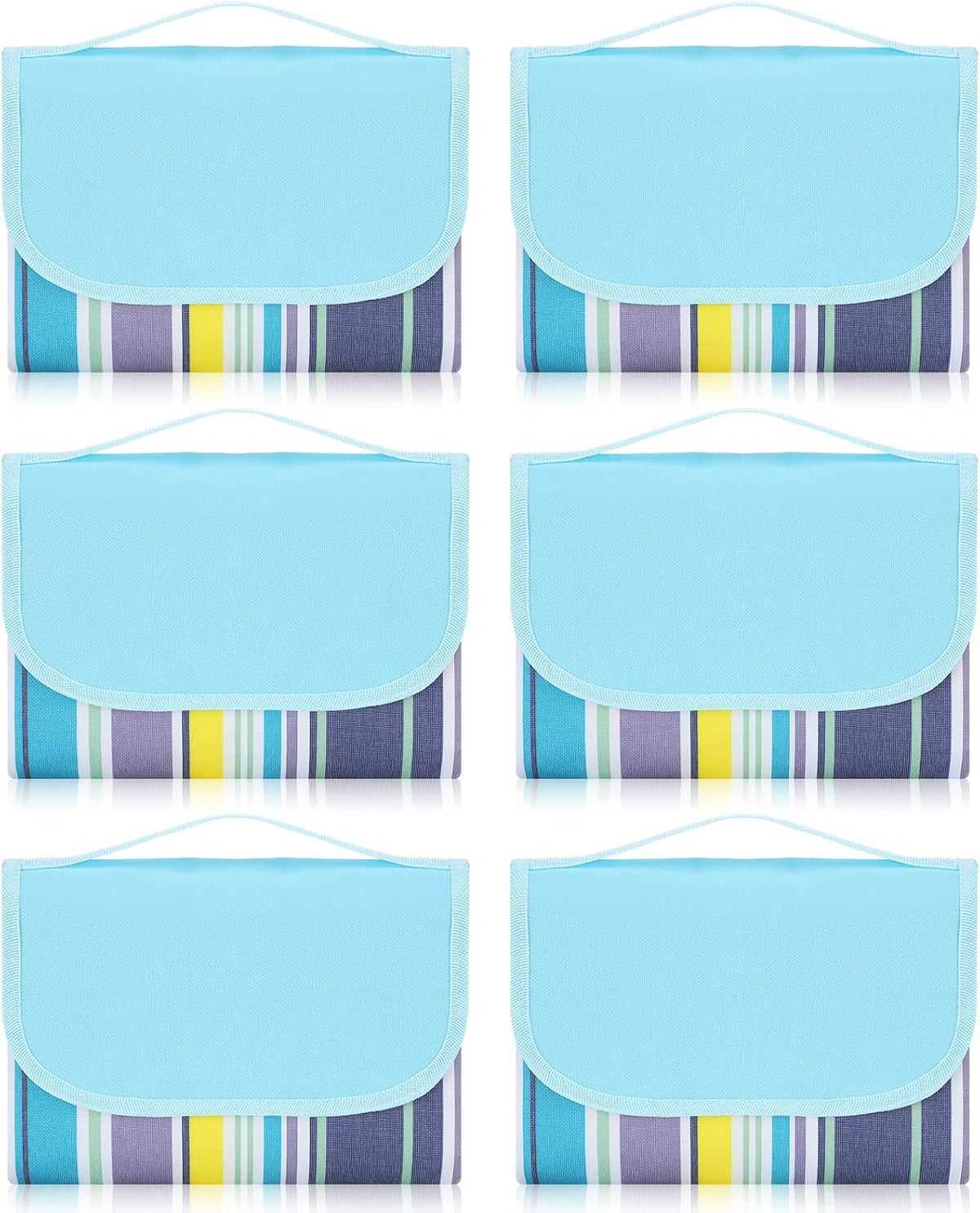 6-Pack Outdoor Foldable Waterproof Picnic Blankets