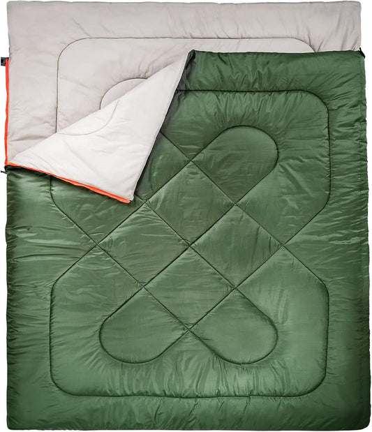 Olive Green Queen 3-Season Sleeping Bag