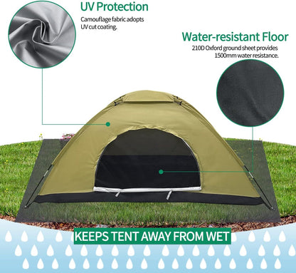Outdoor Portable Camouflage Backpacking Camping Tent