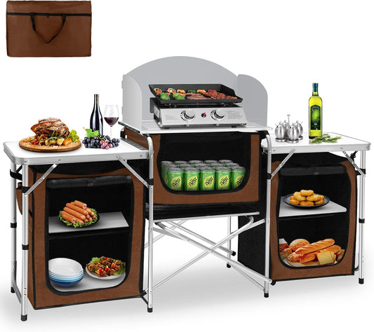 Multifunctional Aluminum Camping Kitchen Table