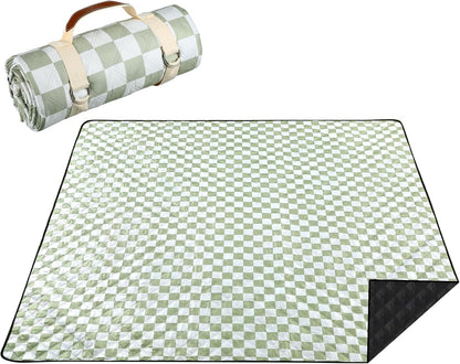 80x80 Waterproof Outdoor Checkered Picnic Blanket