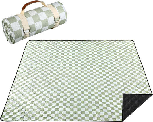 80x80 Waterproof Outdoor Checkered Picnic Blanket
