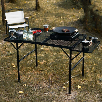 4.4ft Adjustable Folding Grill Camping Table