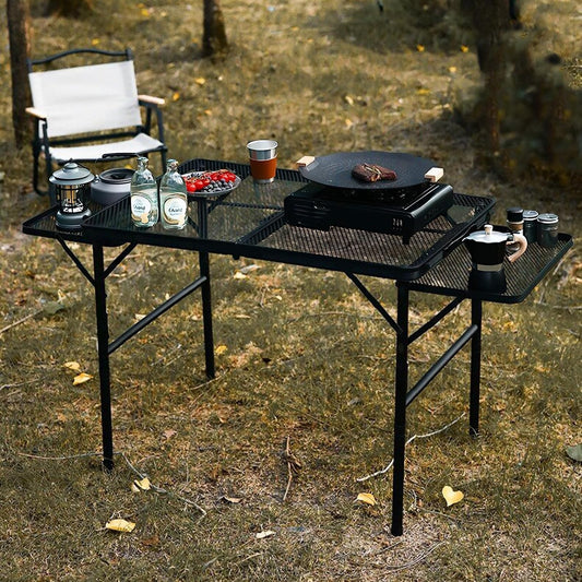 4.4ft Adjustable Folding Grill Camping Table